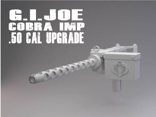 GI JOE Cobra IMP .50 Cal | 3d print model