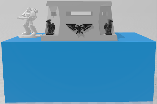 Pre-Fab Bunker Lookout for top of building - WH40k | 3d print model