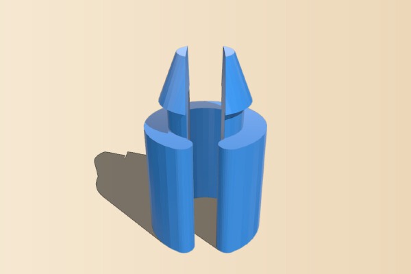 3rd Gen Honda Prelude Throttle Cable Retainer (17855-SD4-010) | 3d print model
