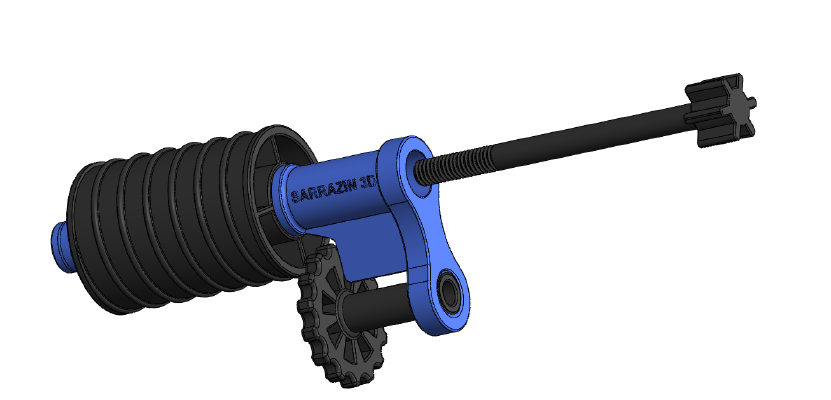 Sarrazin 3D - Dremel 3D45 3rd Party Filament Spool Holder | 3d print model