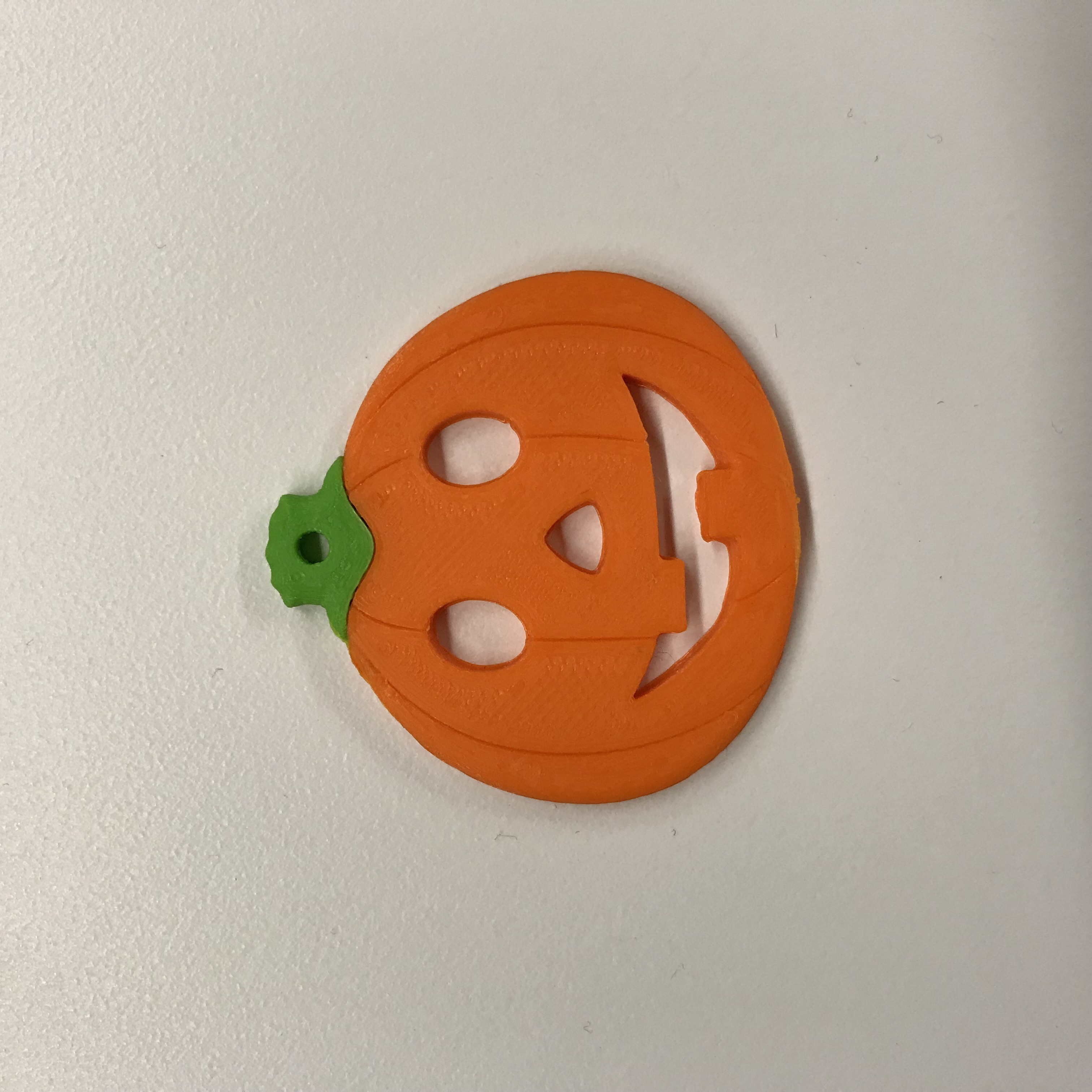 Pumpkin Emoji Keychain