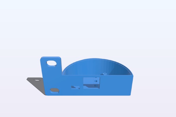 Trådfri Gateway Minimalist Case (Rack Mount _ Connectors Front) | 3d print model