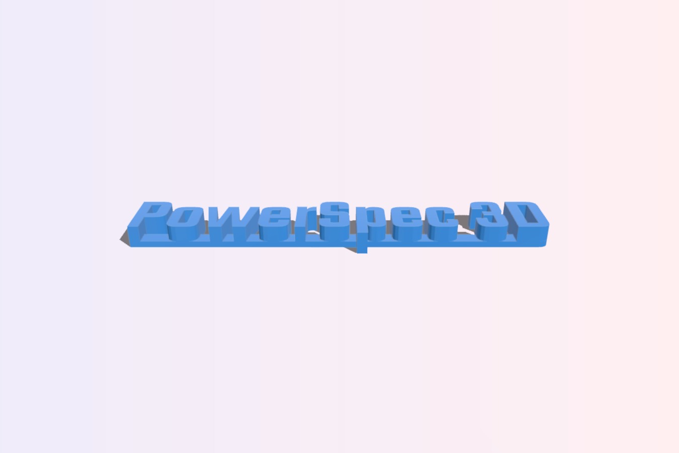 PowerSpec 3D Name Plate