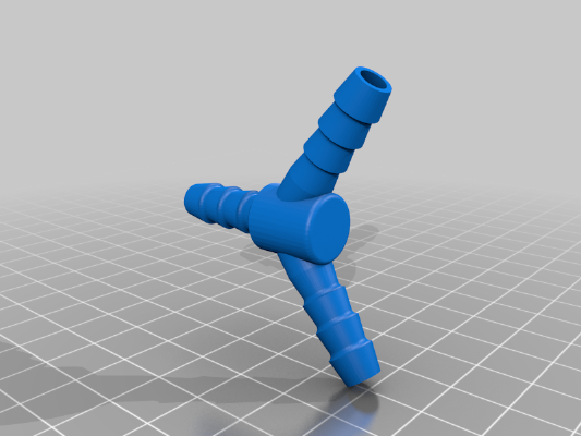 Water Distribution Hub for Hydroponics, pipe 8mm | 3d print model