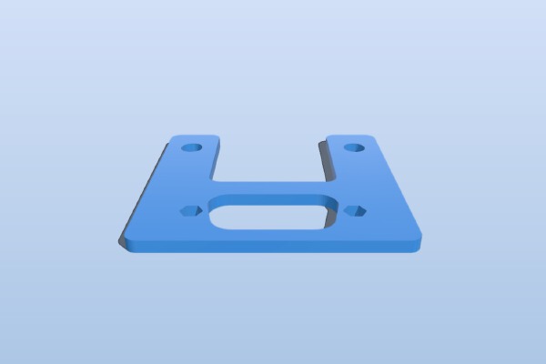 RepRapPro Mendel 9-Pin D-Type Connector Mount | 3d print model