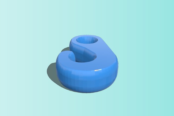 Simple Paracord Hook | 3d print model