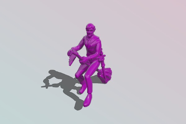 Bard on a Broom | 3d print model