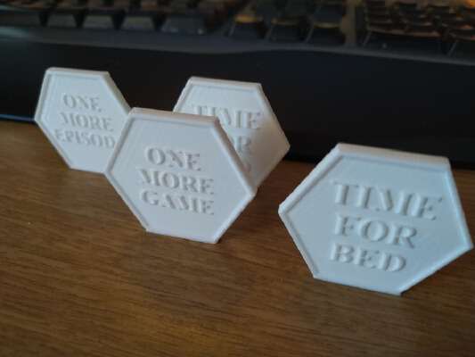 Gamercoin - time for bed_one more game | 3d print model