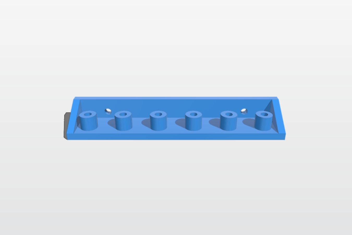 Peg board tool holder