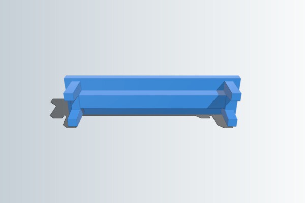 Wooden bench | 3d print model