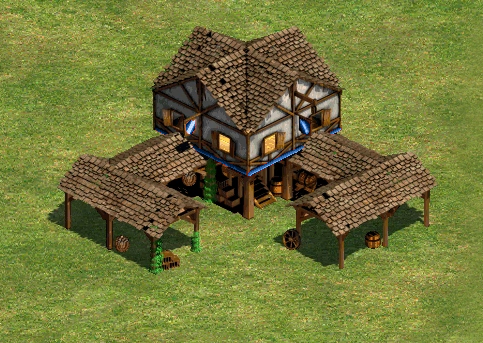 Age of Empires II Britons Town Center (High Detail)