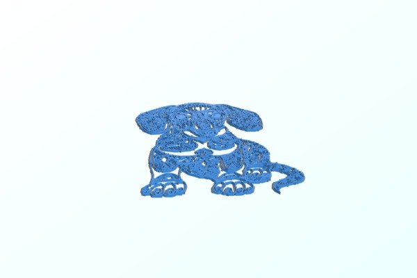 Dachshund Pup 2D Wall Art | 3d print model