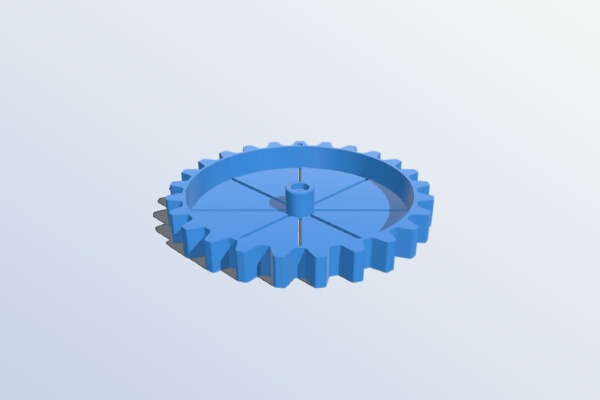 Wind Gear Turbine Concept | 3d print model