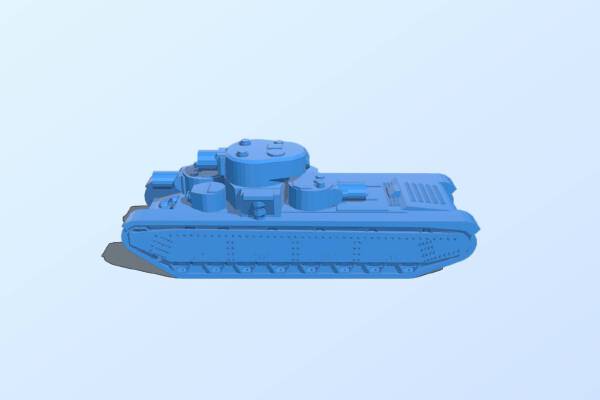 T-35 Heavy Tank (4 cm model) | 3d print model