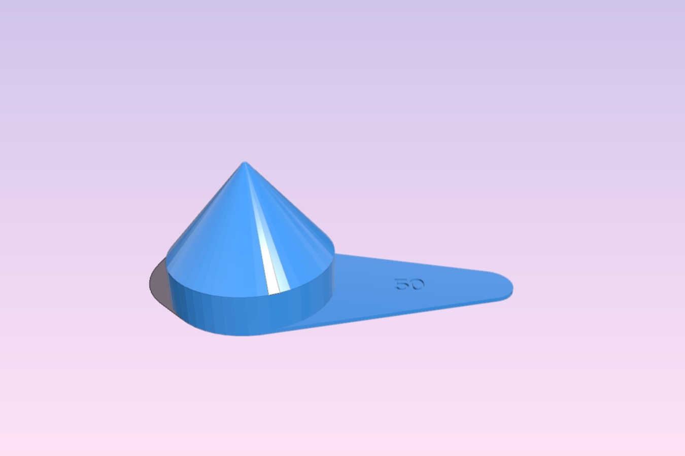 Washing detergent spoon (parametric)