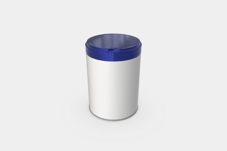 Metallic Powder Tin Can Mockup