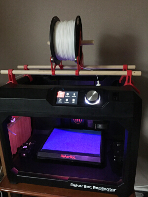 Filament Spool Holder for Replicator 5th Generation | 3d print model