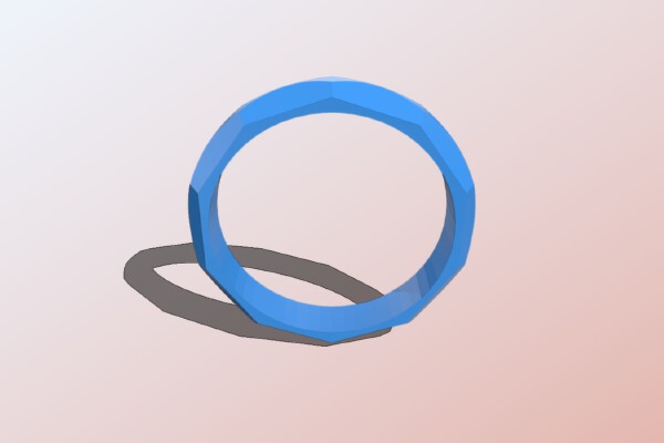 Modern ring | 3d print model
