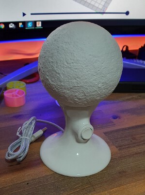 Spherical Lithophane Stand | 3d print model