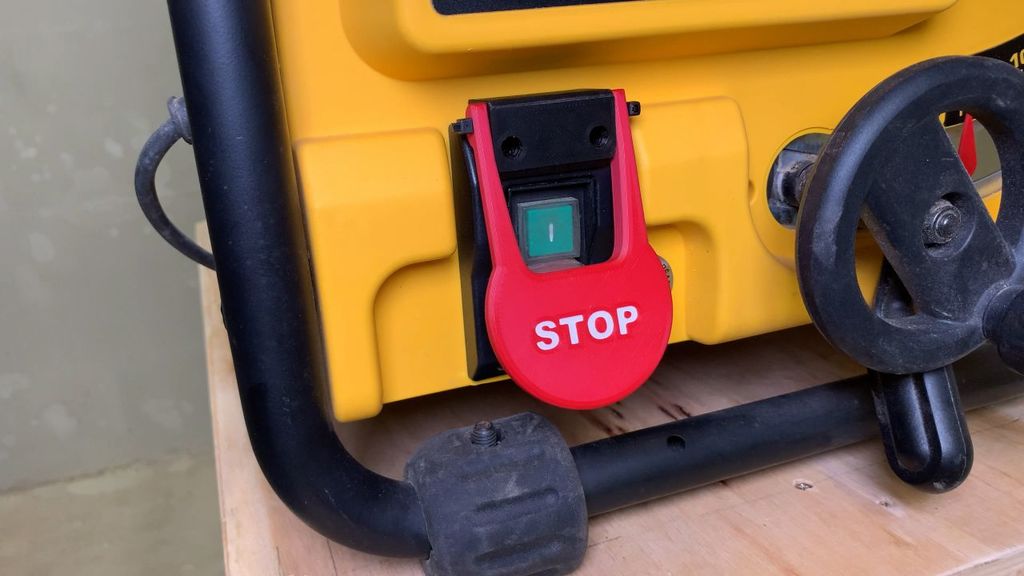 Dewalt table saw stop switch paddle