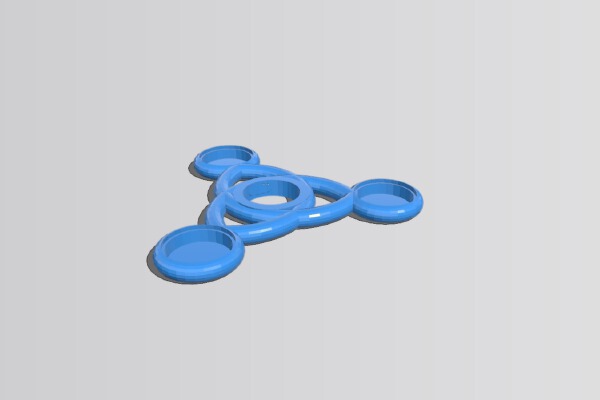 Nickle Weight Celtic-Spinner 2 - Mono Color -  Press fit | 3d print model