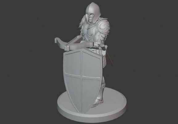 Heavy Shield Crossbowman (See Description!) | 3d print model