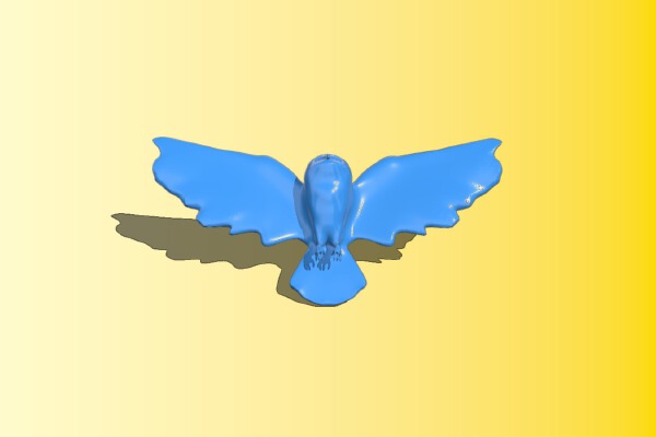owl in attack mode | 3d print model