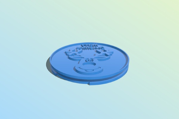 Reindeer Christmas Cookie Stamp | 3d print model