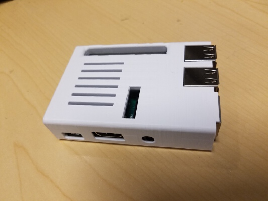 Raspberry Pi 3 single case & camera hole | 3d print model