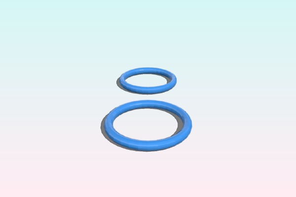 Wedding rings (cheap...) | 3d print model