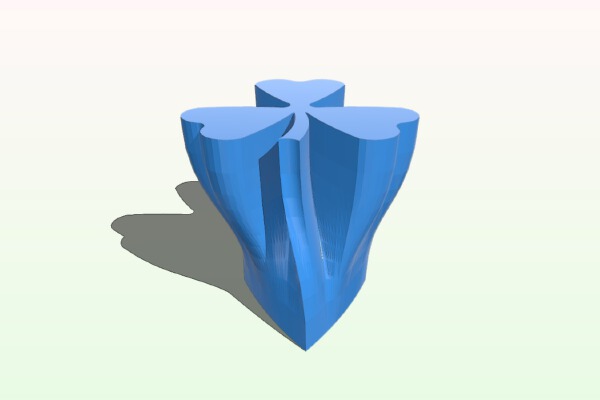 A heart deep in the shamrock! | 3d print model