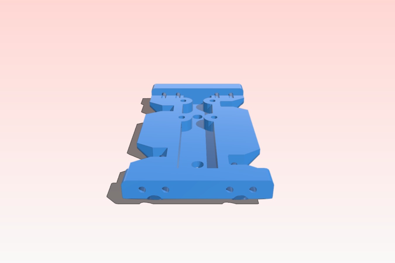 Gen 7 center skid adapter for Bomber RC truck Frame