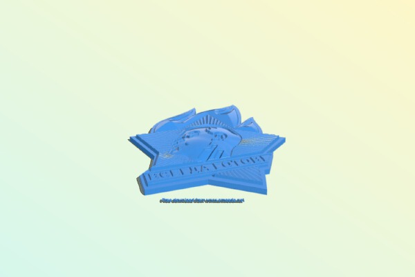 Pioneer badge | 3d print model