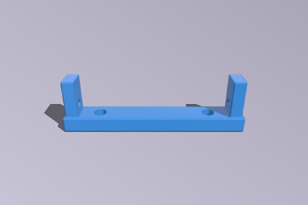 SCX10 Front Chassis Bumper Mount | 3d print model