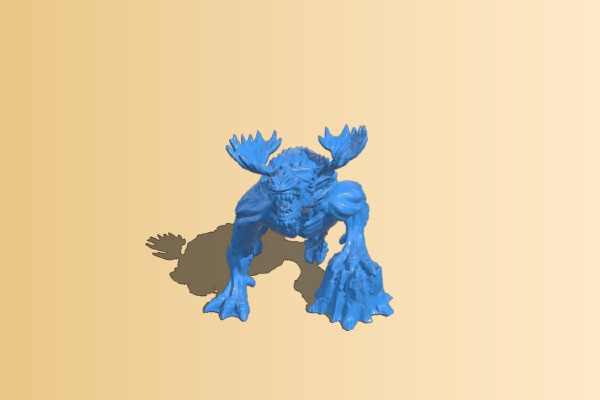 Fantasy forest beast | 3d print model