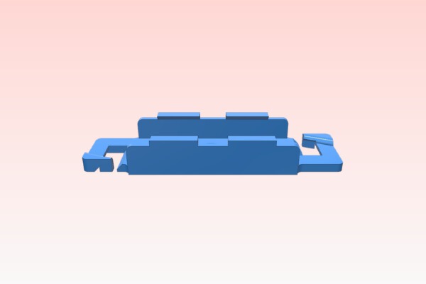 R_C Servo Connector Clip | 3d print model