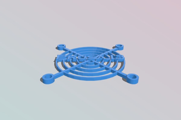 60mm fan guard for Prusa I3 | 3d print model