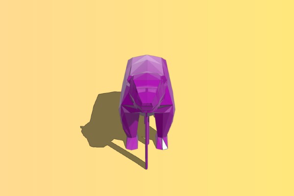 POLYGONAL BEAR | 3d print model