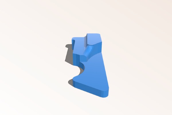 Simple extruder filament guide for eMAKER Huxley | 3d print model