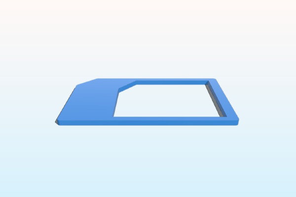 SIM card reduction, micro > standart | 3d print model