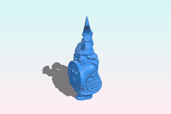Combatant tiny dwarf man | 3d print model