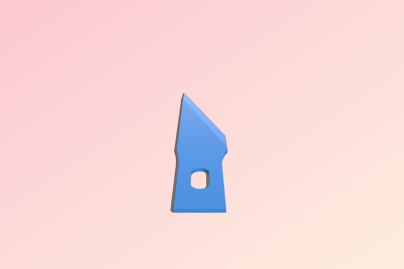 Xacto Blade (with dimensions)
