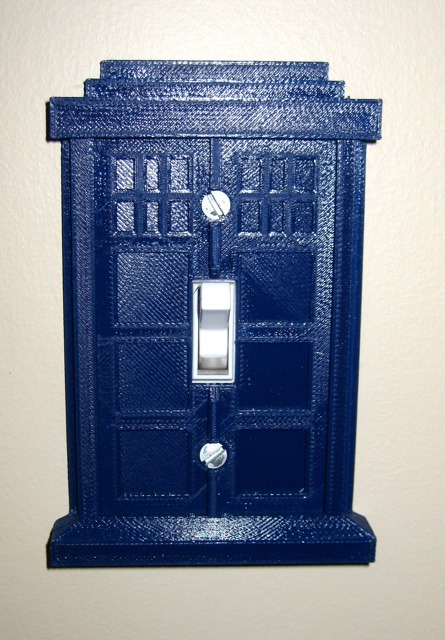 Tardis Light Switch Plate