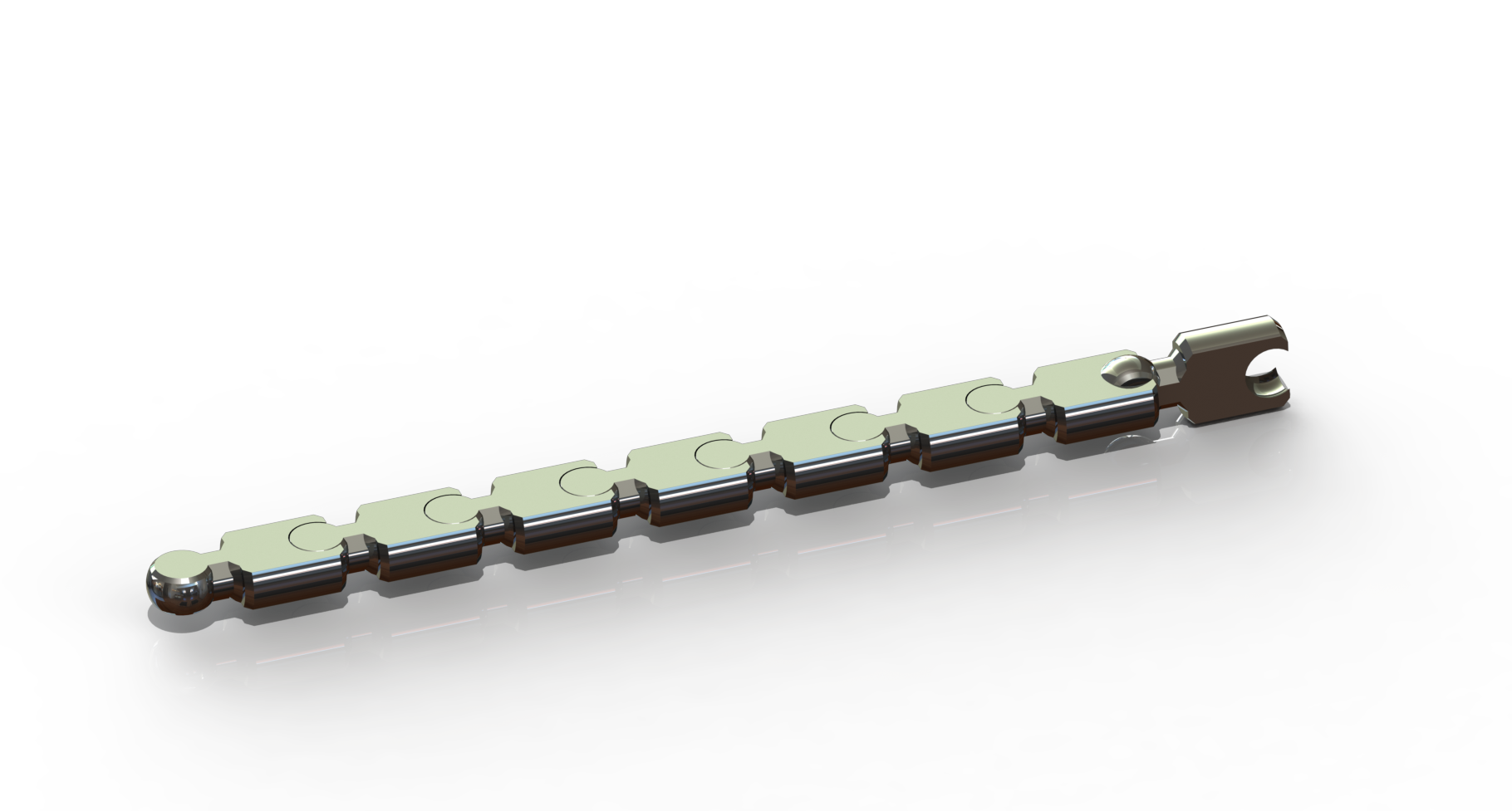 modular (key)chain - remix of:carlok's "Modular "snake" keychain"