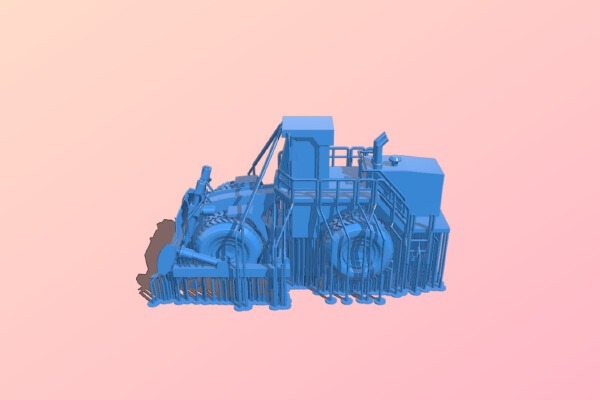 N Scale wheeled dozer | 3d print model