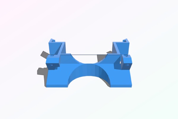 Printrbot Jr. Snap-on Fan Mount | 3d print model