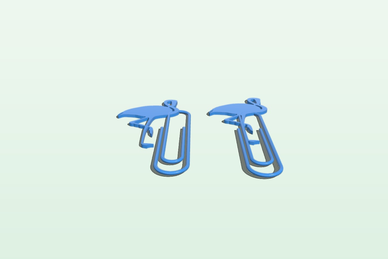 paper clip flamingo