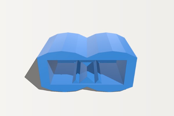 lego brick 1X2 log | 3d print model