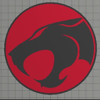 Thundercats Logo - Dual Extrude | 3d print model