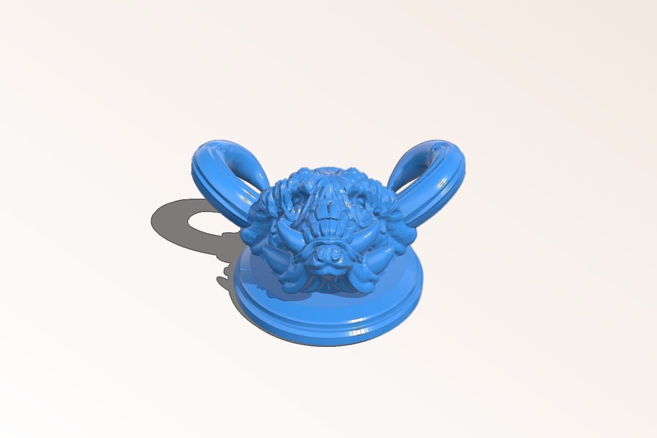 Tusk Demon Skull Magnet